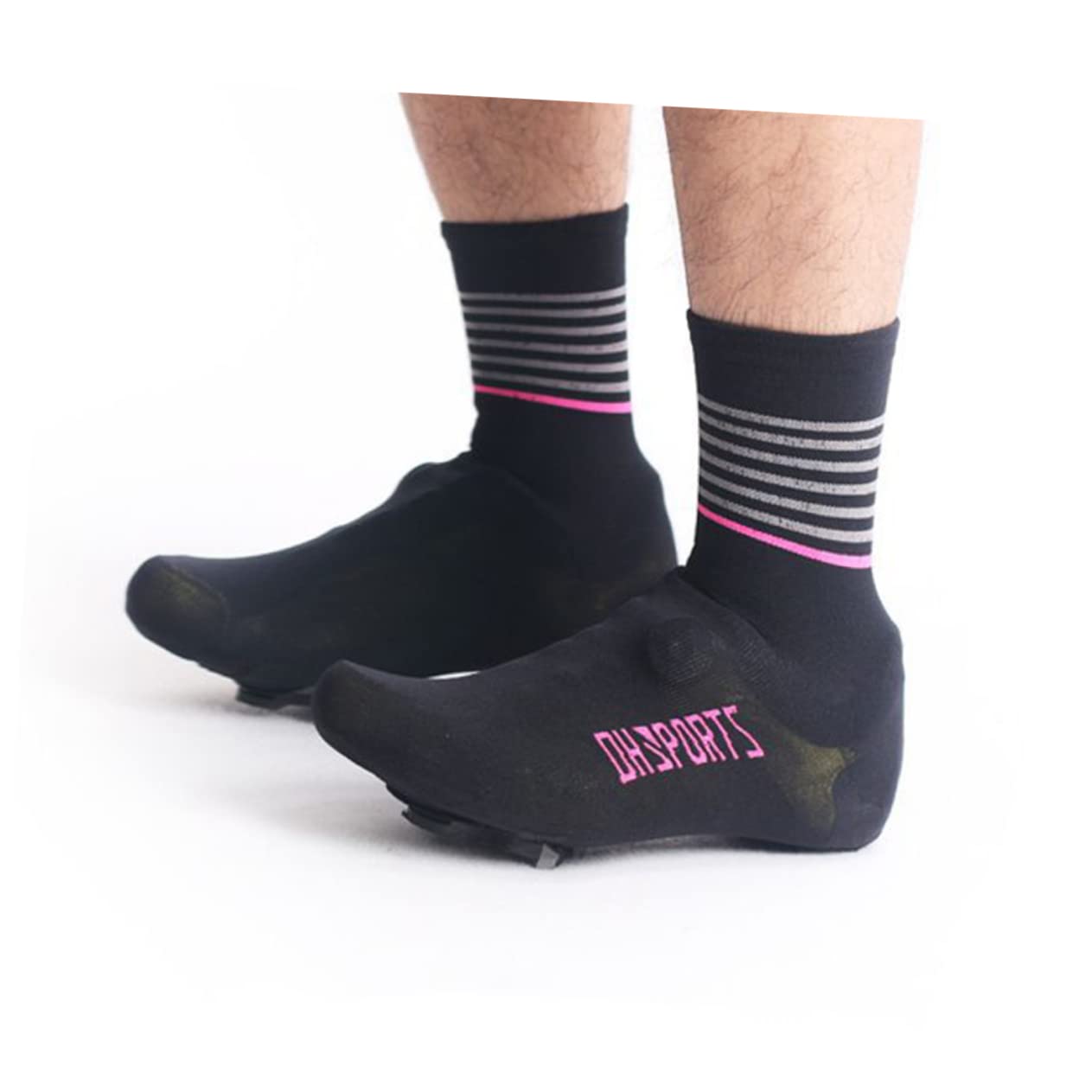 UKCOCO Cubierta De Zapatos De Bicicleta Cubrezapatos De Bicicleta De Carretera Cubrezapatillas De Bicicleta De Carretera Cubrezapatillas De Ciclismo Cubiertas De Zapatos Black