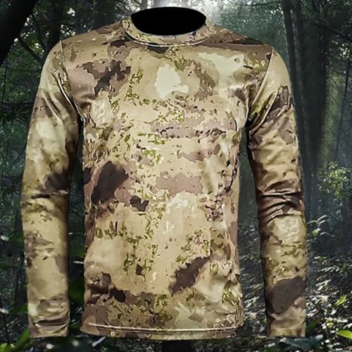 Mens UPF 50+ Sun Protection Fishing Shirts Lightweight Quick Dry Camo T-Shirt Swim Shirt Short Sleeve Rash Guard2