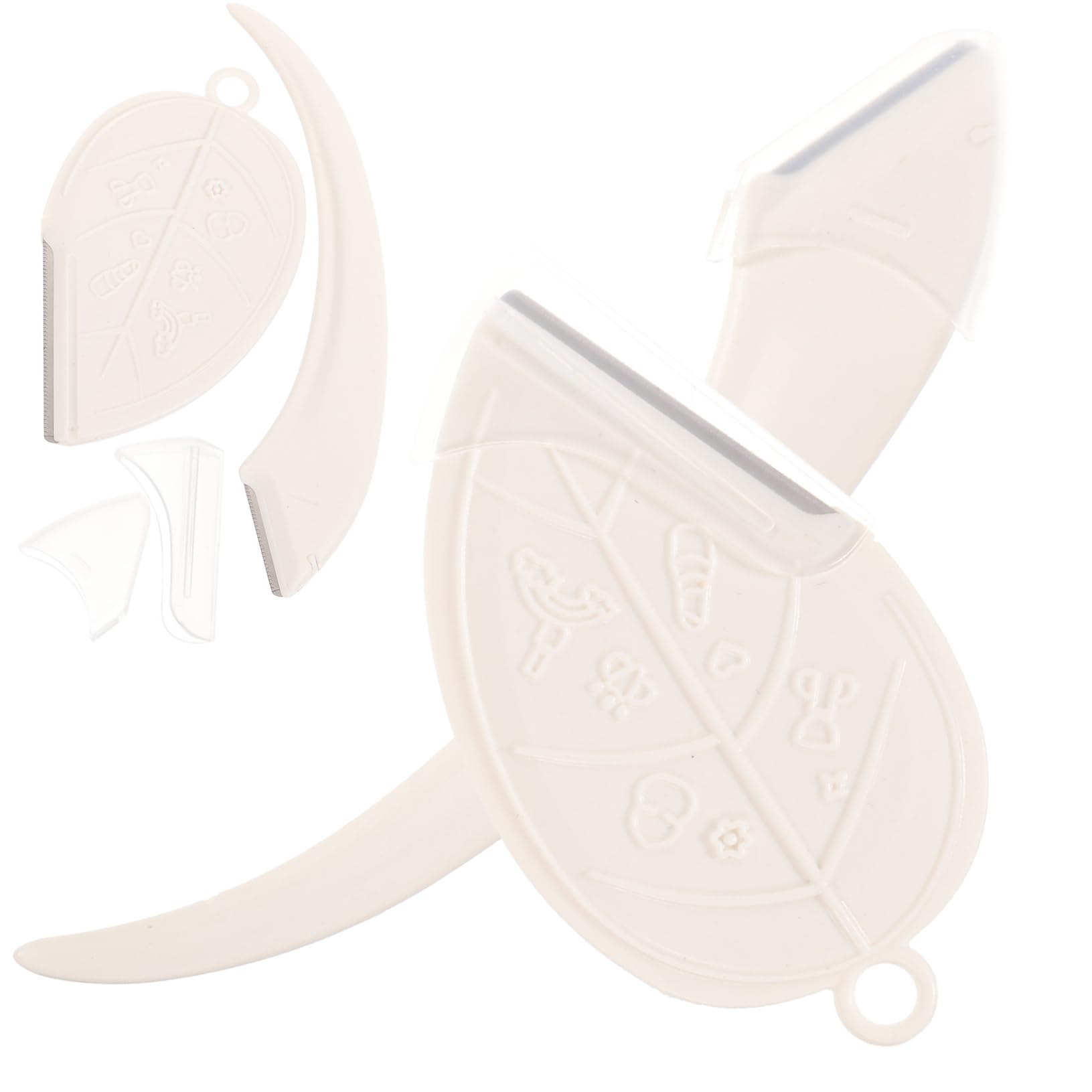 TOVINANNA Compact Eyebrow Shaver Set 4 Pcs Facial Razors Eyebrow Shaper for Women Birthday Christmas