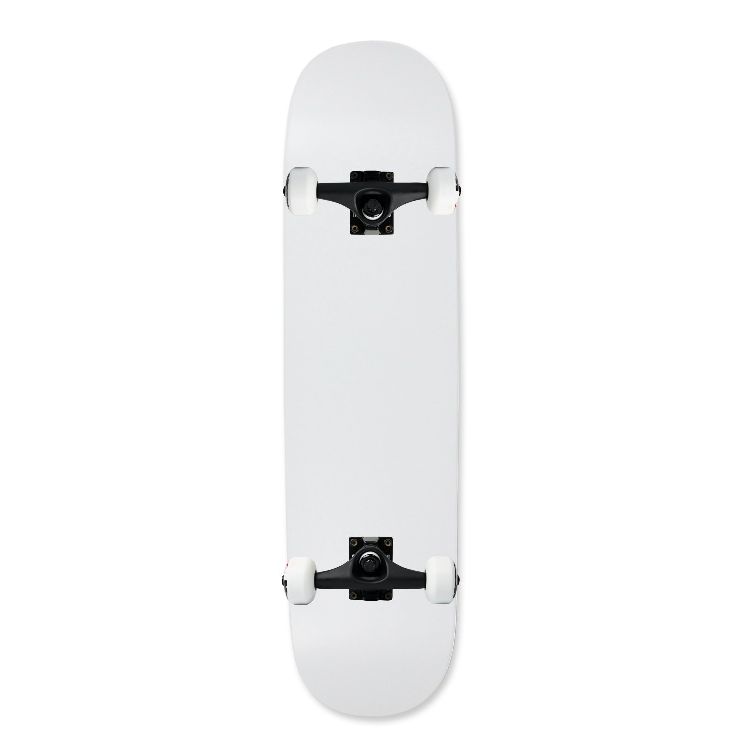 Complete Skateboard Dipped White 8.0" Black/White Assembled
