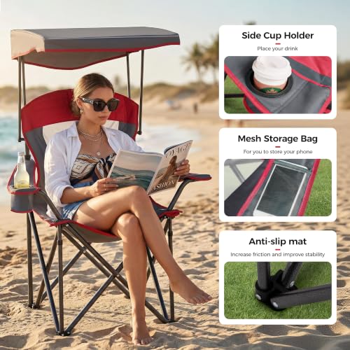 ALPHA CAMP Heavy Duty Canopy Chair