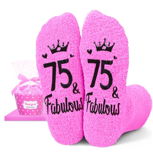 HAPPYPOP 75th Birthday Gifts for Women - Socks for 75 Year Old Middle Aged Woman, 1951...