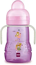 Copo MAM Trainer Night 220ml - Rosa