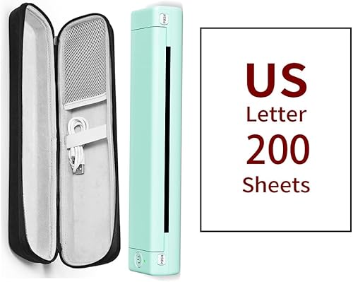 Phomemo Impresora portátil - Impresora portátil inalámbrica para viajes, compatible con iOS y Android y laptop, mini impresora móvil Bluetooth,