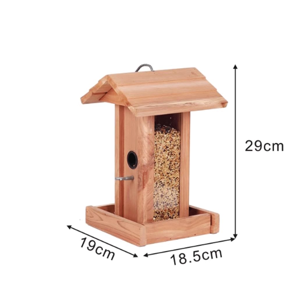 Karmnik dla ptaków Vogelvoederhuis Eekhoornbestendig Vogelkantine Weerbestendig Transparant Vogelvoeder voor Mix Seed Blends Tuinbalkon