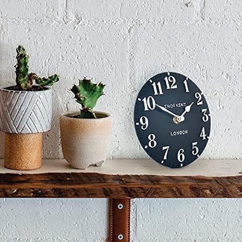 Thomas Kent Mini Collection Arabic Mantel Clock Ink Blue 6" Cover