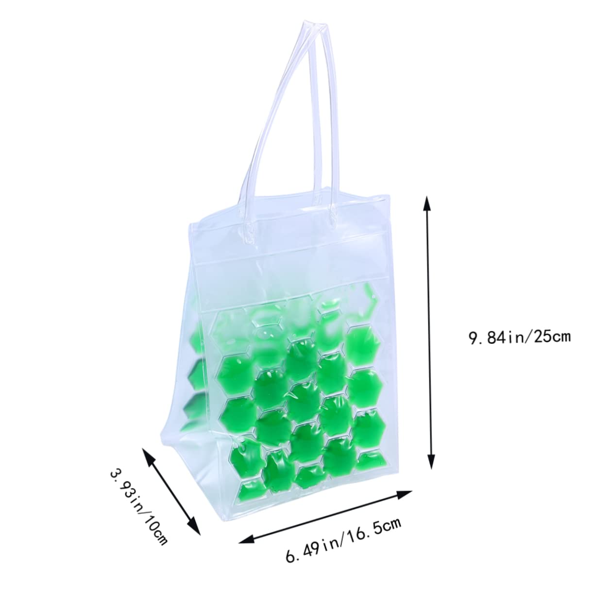 GRIRIW Wine Bottle Chill Cooler Ice Bag Carrier for Red Wine Beer Sided Gel for Parties Outdoor Events Green