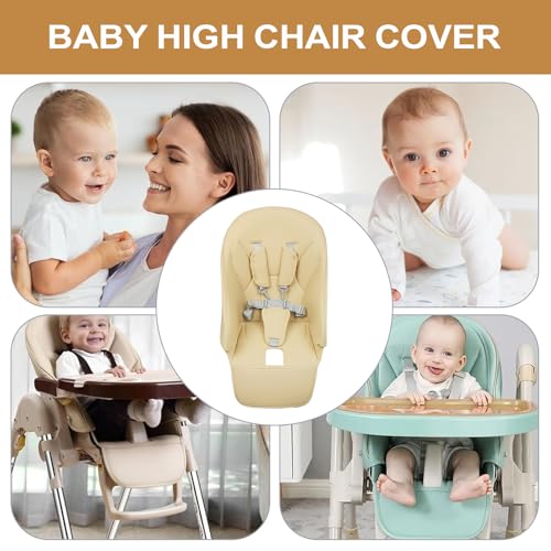 Coussin de chaise haute pour bébé pliable en cuir confortable