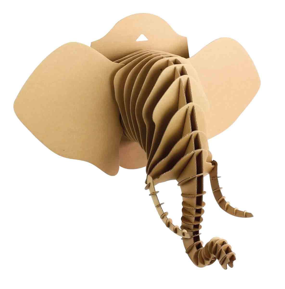 Maquette en Carton à Assembler Trophée Eléphant 77