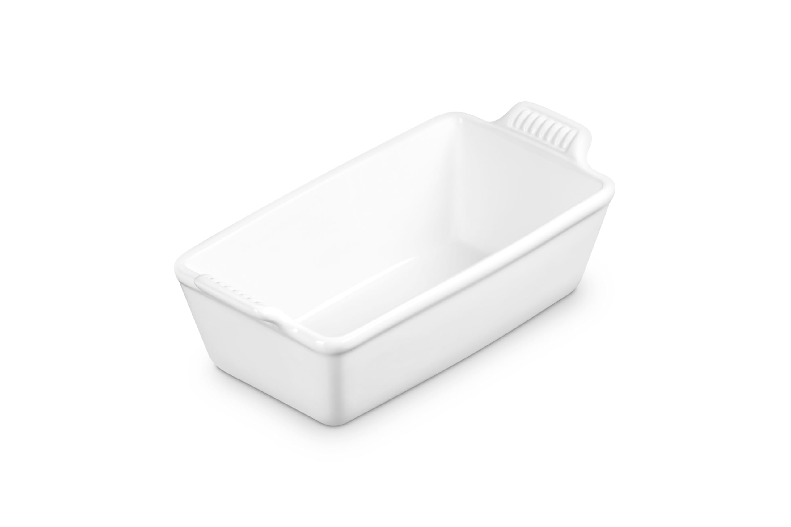Le Creuset Stoneware Heritage Loaf Pan, 9" x 5" x 3" (1.5 qt.), White