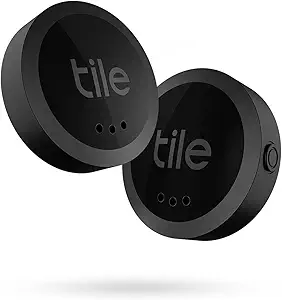 Tile Sticker 2-Pack. Small Bluetooth Tracker, Remote Finder and Item Locator, Pets and More; Up to 250 ft. Range. Water-Resistant. Phone Finder. iOS and Android Compatible.