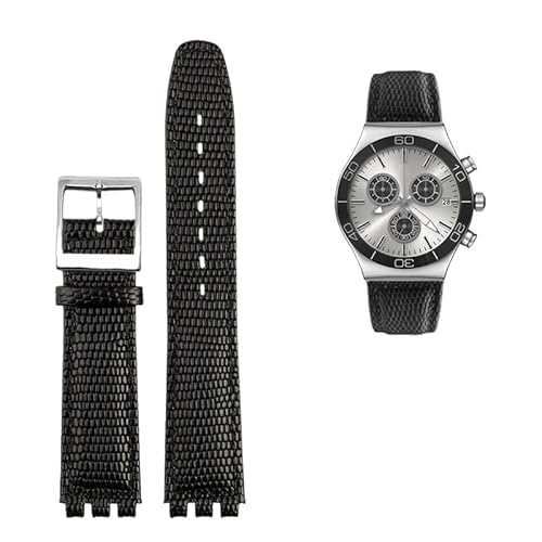 [CFWW] Swatch GB274/287/GN239pU[EHb`Xgbv ʃC^[tF[X 17mmEHb`oh(B blacks)