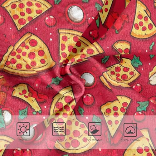 ODAWA Pizza Funny Red Toddler Briefs Cotton, Tag-Free Comfort 2T Underwear Boys3