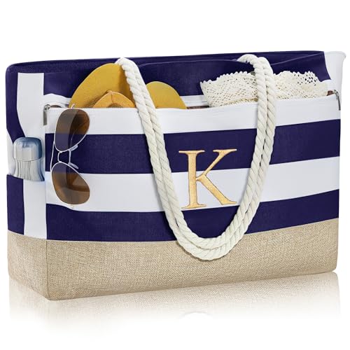 YOOLIFE Personalized Tote Bag - Blue Travel & Summer