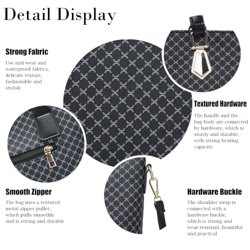 Image of OTMIPIML Purses and Handbags for Women Synthetic Leather Tote Crossbody Bags Satchel Purses Set 6pcs | Set