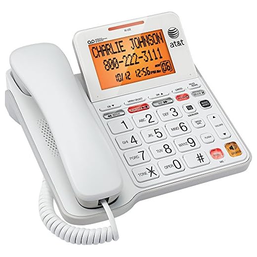 AT&T Big Button Phone with Tilt Display Large Print Caller ID and Answering System