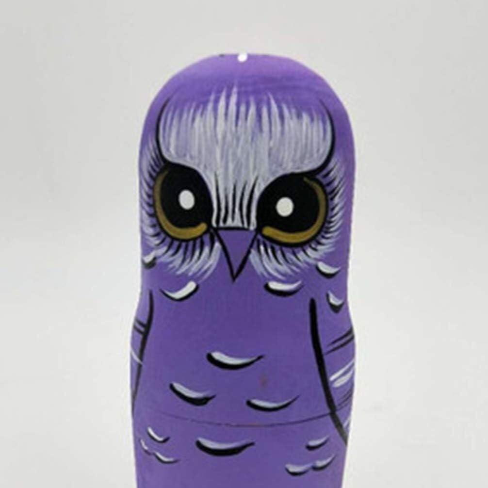 Poupée Russe Poupées Gigognes Russes 5 Pièces Matryoshka en Bois Peintes À La Main Empilables Jouet Empilable