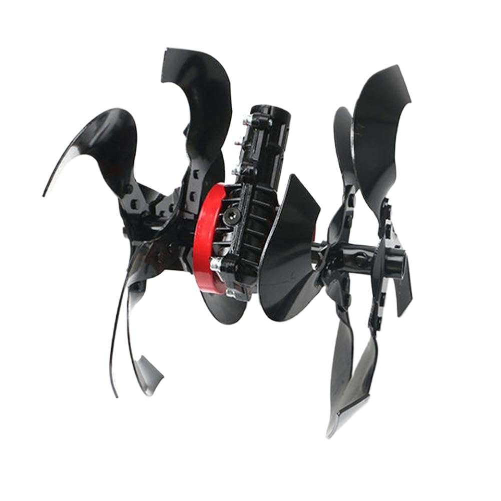Accesorio intercambiable para cortacésped para aflojar el suelo, hacer zanjas y desmalezar: compatible con la mayoría de los cortacéspedes de empuje estándar(furrowing wheel)