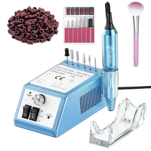Image of Subay Professional Nail Drill Electric File 20000RPM for Acrylic Nails, Gel Nail, Nail Art Polisher, Manicure Pedicure Tools for Salon Home