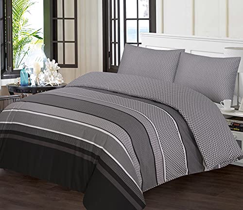 Ruvanti Parure de lit 2 pièces pour lit simple en polycoton avec housse de couette et taie d'oreiller Cover