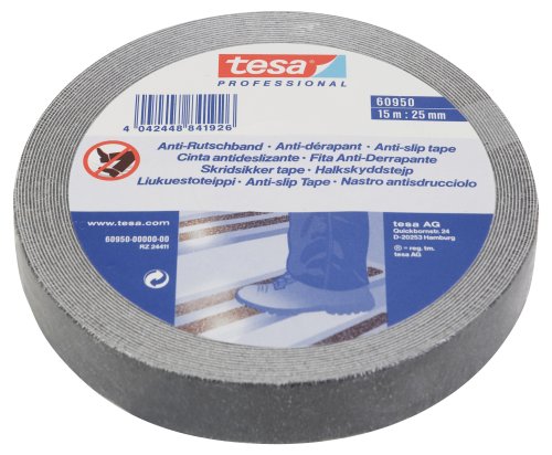 Tesa 60950-00000-00 - Cinta Antideslizante - 15M X 25Mm Negra