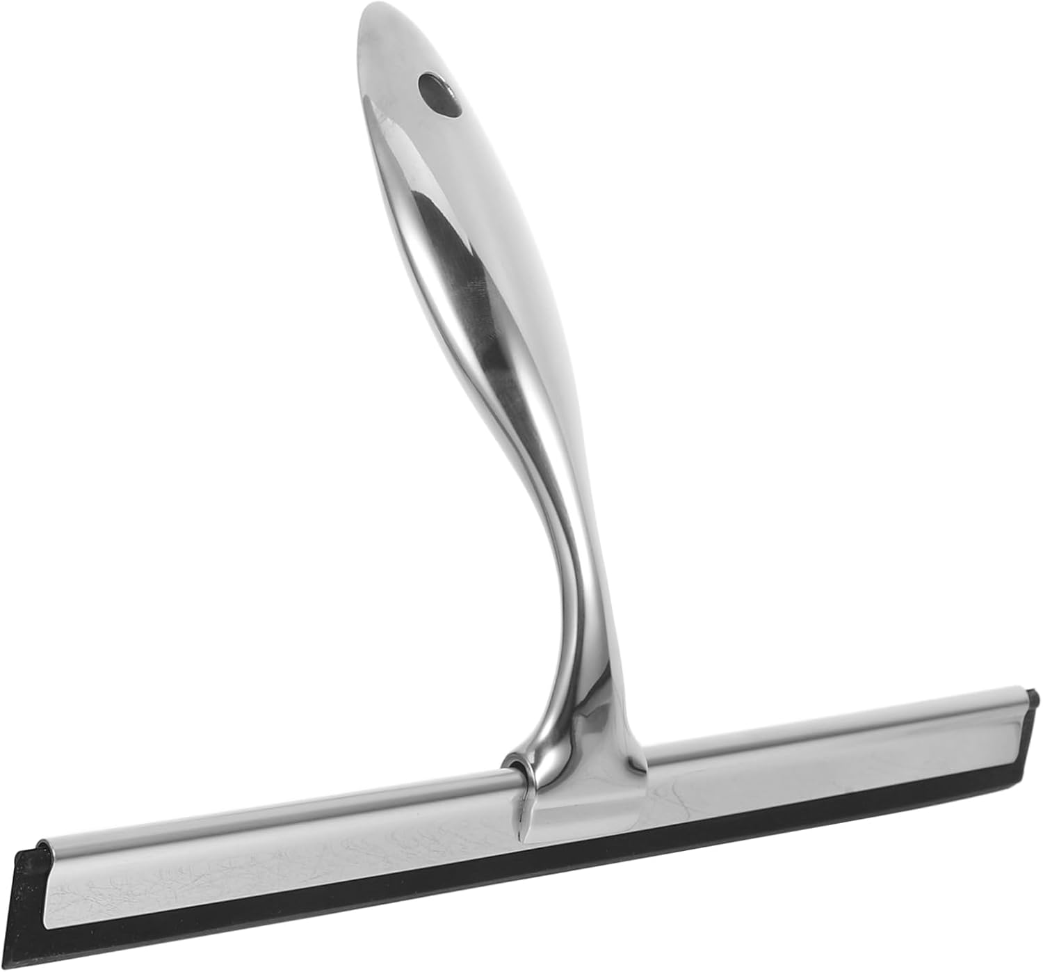 Levemolo Shower Squeegee for Glass Door Stainless Steel Water Remover with Comfort Handle Easy to Use Window Cleaning Tool for Bathroom and Car Windshield