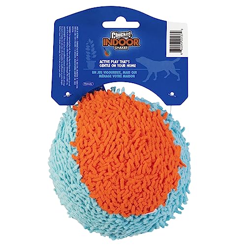 Image of Chuckit! Indoor Fetch Shaker for Dogs - Interactive Dog Toys for Boredom, 7.75 Inch, Orange and Blue