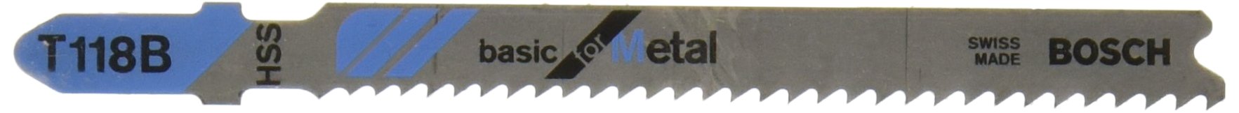 Bosch T118B100 Stichsägeblätter 100-teilig – Für Metall, 3-5/8 Zoll, 11-14 TPI