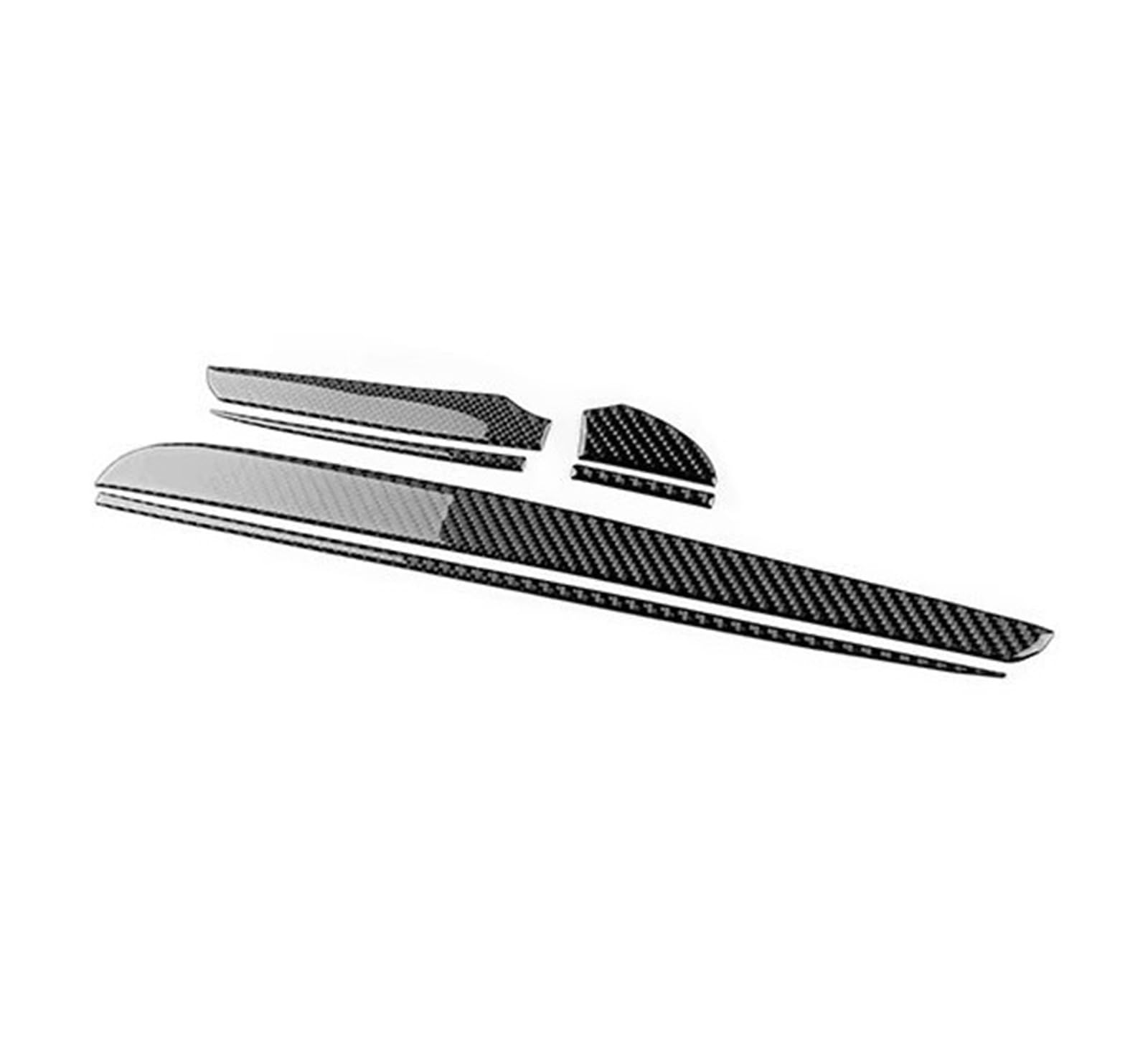 Trim Sticker Accessories Real Soft Carbon Fiber Sticker Car Driver Passenger Co-Pilot Trim for Chrysler 300 300C 2011 2012 2013 2014 Car Interior Decoration(for LHD Black Carbon)