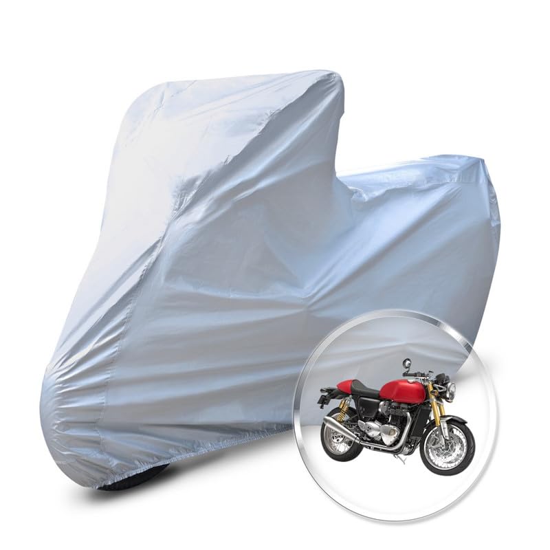 Image of Neodrift 'CrystalMax' Bike Cover for Triumph Thruxton R (All-Weather Motorcycle Protection, Water & UV Resistant, Dustproof, Windproof).