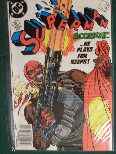 Superman comic book "Bloodsport" - No. 4, Apr 1987 B00260U1E2 Book Cover
