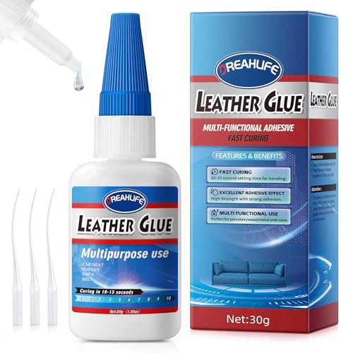 Super Glue for Leather Repair, 30g Leather Glue Adhesive