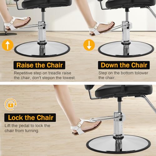 BLKMTY-Barber-Chair-Hydraulic-Salon-Chair-360-Swivel-Stylist-Chairs-Salon-Spa-Chairs-Hair-Stylist-Chair-for-Barbershop-Salon-Home-Beauty-Salon-Equipment-Max-Load-Weight-440-lbs-Black