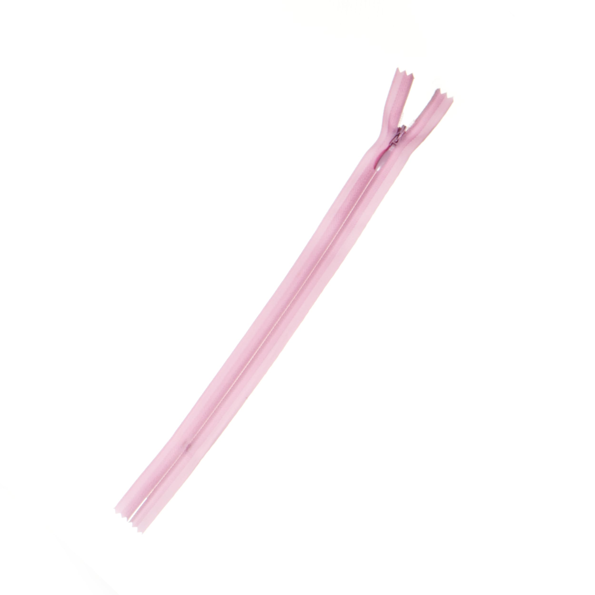 Trimz Pink 25Cm Adjustable Length Invisible Zip - 1 Piece