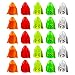NASSMOSSE Catfish Bait 25 PCS Supercharged Design Catfish Rattles Plastic Fish Bait Portable Fishing Beads Multi-Functional Fishing Bells for Outdoor Fishing (Clear, Green, Yellow, Red, Orange)