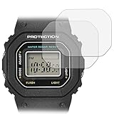 Leipsden フィルム CASIO G-SHOCK NANO DWN-5600 (2枚セット) 対応 保護フィルム 光沢仕様 ガラスフィルム (極薄 ファイバー) 日本製