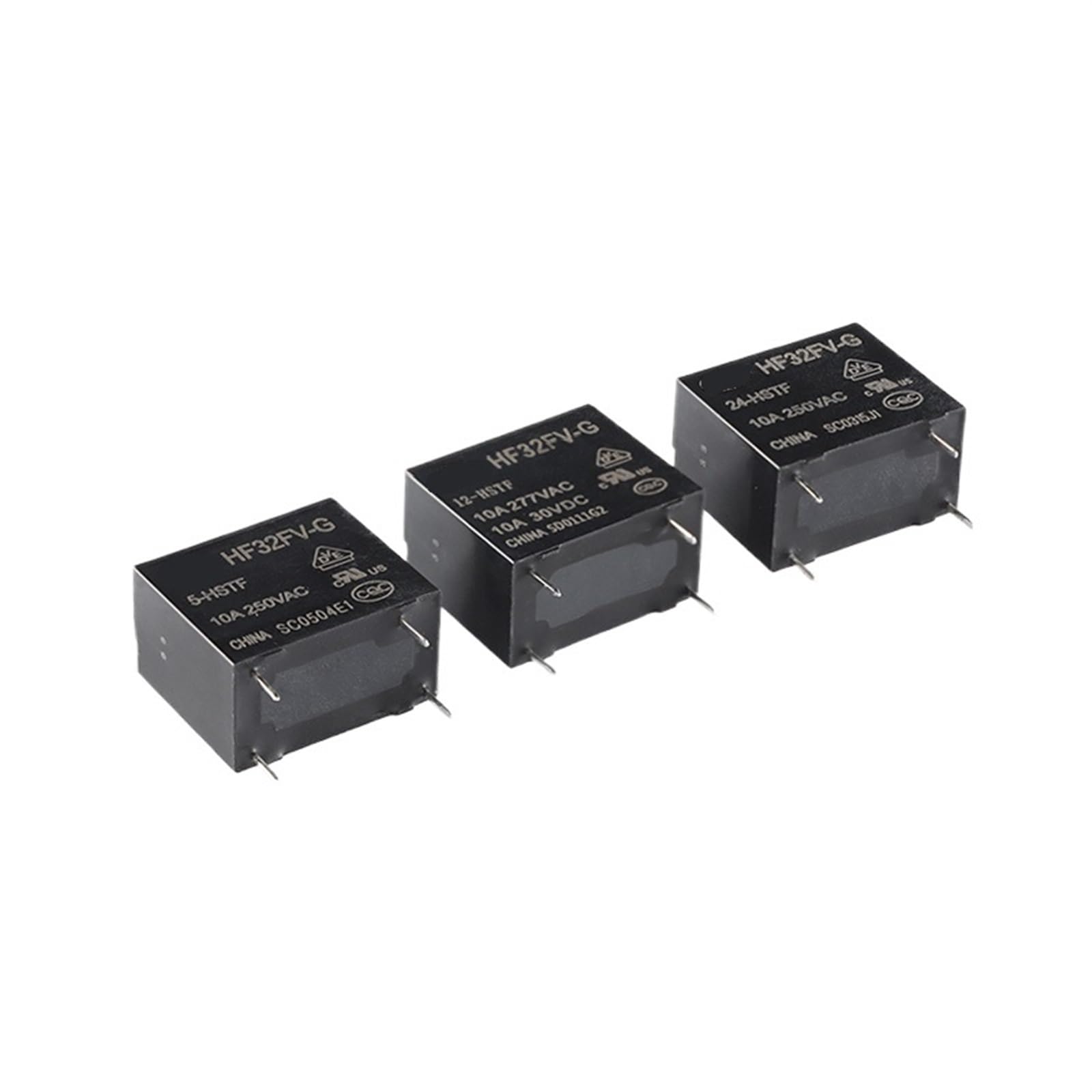 Relé HF32FV-G 12VDC interruptor electromagnético 10A 250VAC de 4 pines NO 3