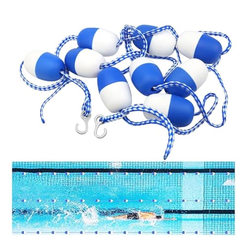 Ligne de séparation de piscine flottante de 0,9 à 50 m avec bouées de sécurité bicolores