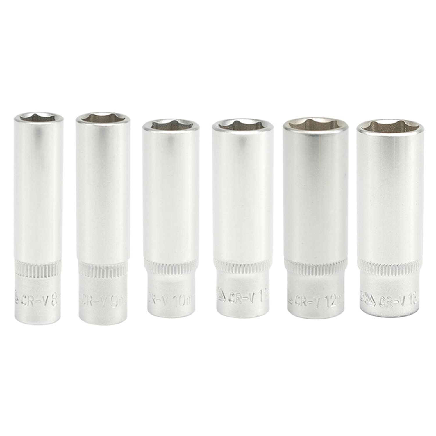 Yato combo Set of 6 Hexagonal Deep Sockets YT-1419(8mm), YT-1420(9mm), YT-1421(10mm),YT-1422(11mm), YT-1423(12mm), YT-1424(13mm)-Combo with length of 50mm and 1/4 inch drive-Pack of 6 (B094JTM2M7) Amazon Price History, Amazon Price Tracker