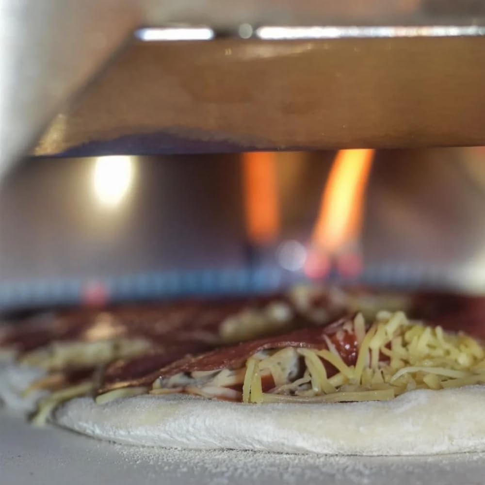 BBQ-Toro Gas Pizzaofen mit Thermometer, mobiler Pizza Ofen | 4 kW, mit Pizzastein | Gasofen, Outdoor Pizzaofen, Gasgrill Camping, Pizzaofen Gas Outdoor