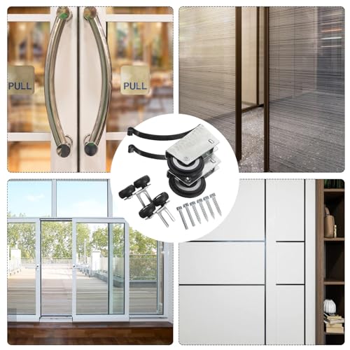 Poleas para puertas correderas de diseño estable COLLBATH, herraje de alta durabilidad 4