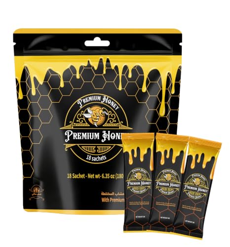 Miel pura natural premium con polen de abeja (Pack de 18) miniatura 1