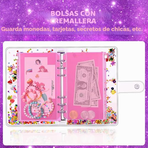 Miniatura 4 de Aocii Kit De Diario De Bricolaje Para Niñas, Regalos Para Niñas De 6 A 14 Años, Conjunto De Suministros Para Álbumes De Recortes Y Diarios