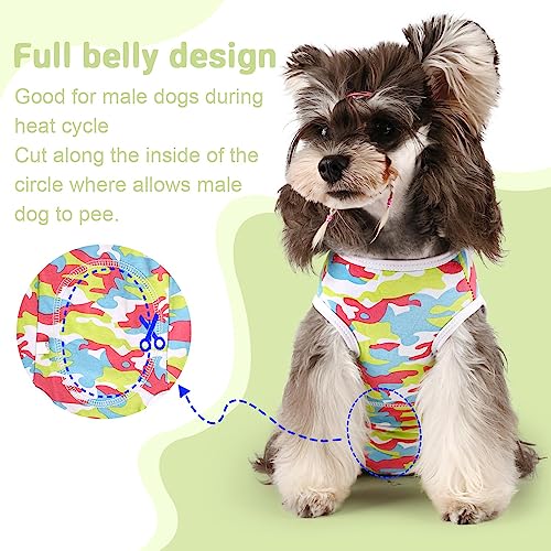 Etdane Dog Diapers Sanitary Panties Physiological Period Shirts Surgical Recovery Suits For Male And Female Dogs Camo/Xs #TOP4