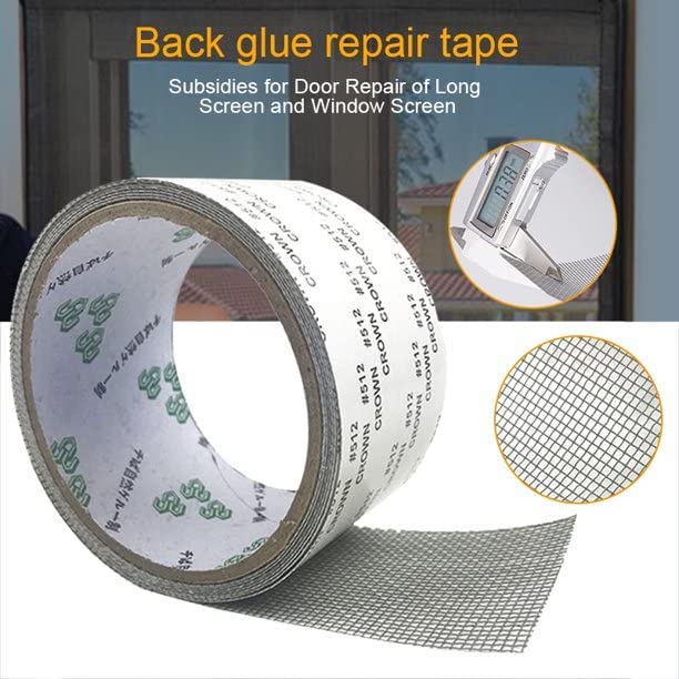 Image of Dialust Mosquito net Patch Repair Tape, Window Screen Repair Tap, Strong Adhesive & Waterproof Window Mosquito net Covering Mesh Tape for Door Tears Holes Screen Patch Repair (200Cm X 5CM) (net Tape)