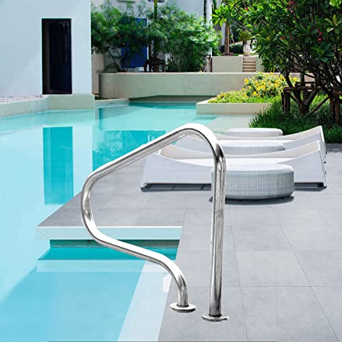 Baranda para piscina de acero inoxidable resistente miniatura 1