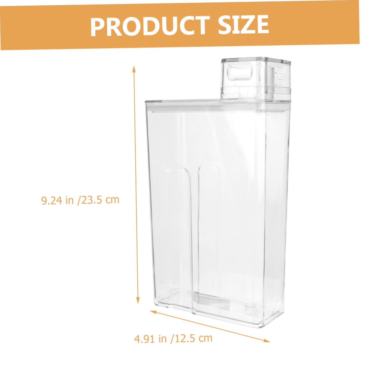 2piezas Botellas De Lavandería Rellenables De Transparente para Líquidos Detergentes y Jabones para Almacenamiento De Loción Baño