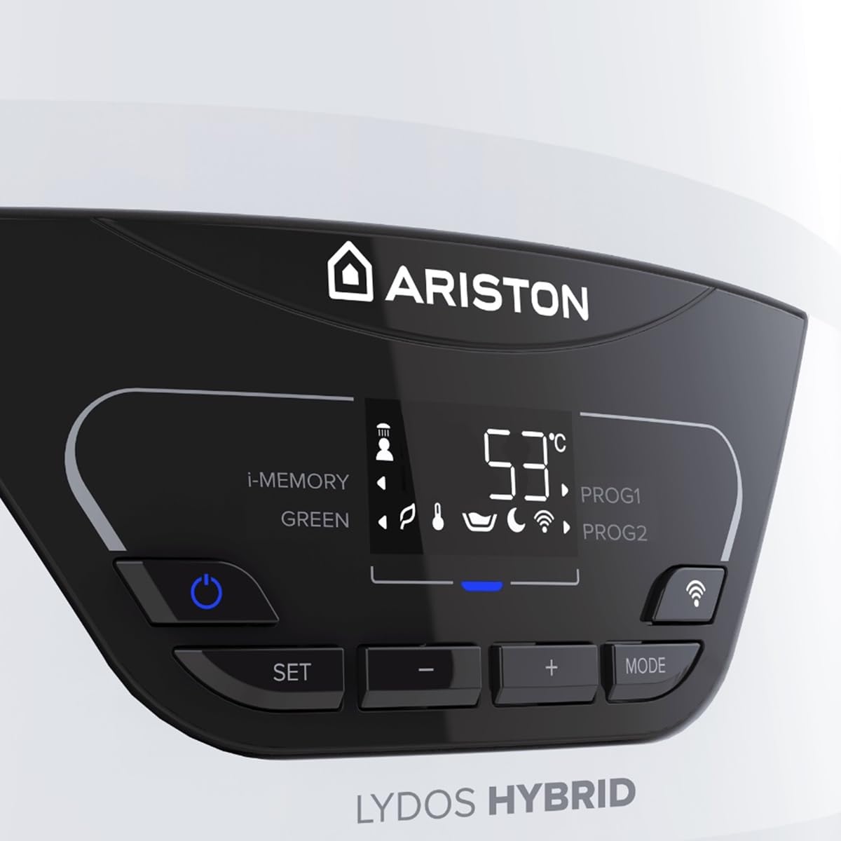Ariston Lydos Hybrid Wifi 100L, Chauffe-Eau Thermodynamique Mural, Classe A, COP 1.89, Air Ambiant, 50% d'Économie d'Énergie, Prêt-à-Poser, Installation en France