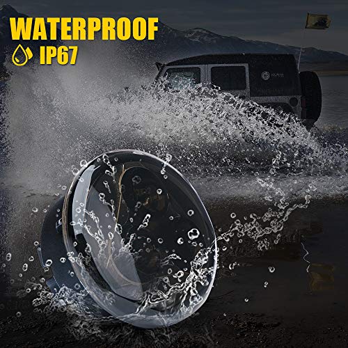 Image of Amber LED Turn Signal Light w /Smoke Lens Compatible with 07-18 Jeep JK JKU | Aluminum, IP67 Waterproof, Plug N Play