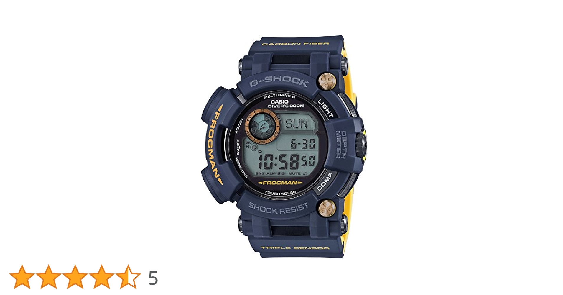 CASIO G-SHOCK ネイビーブルー GWF-D1000NV-2JF Amazon.co.jp: [カシオ] 腕時計 ジーショック フロッグマン